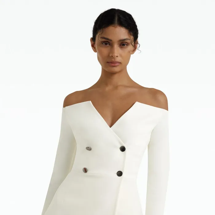 Safiyaa Kamile Ivory Jacket Women Jackets Coats