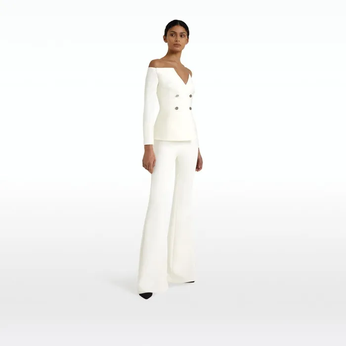 Safiyaa Kamile Ivory Jacket Women Jackets Coats