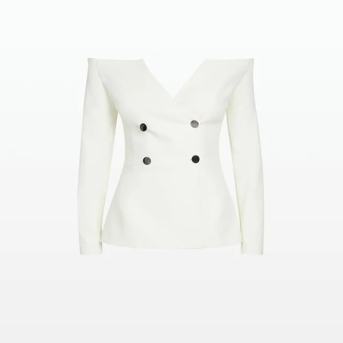 Safiyaa Kamile Ivory Jacket Women Jackets Coats