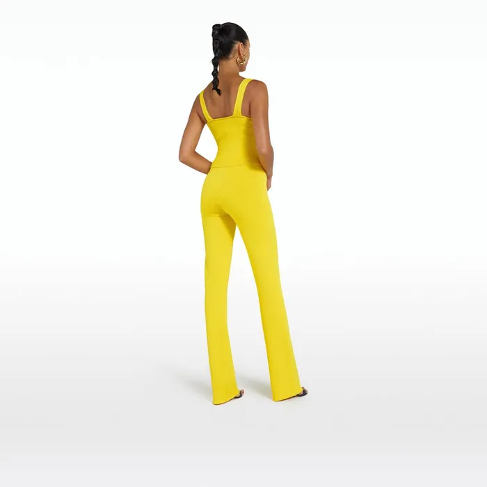 Safiyaa Khuno Canary Knit Trousers Women Trousers