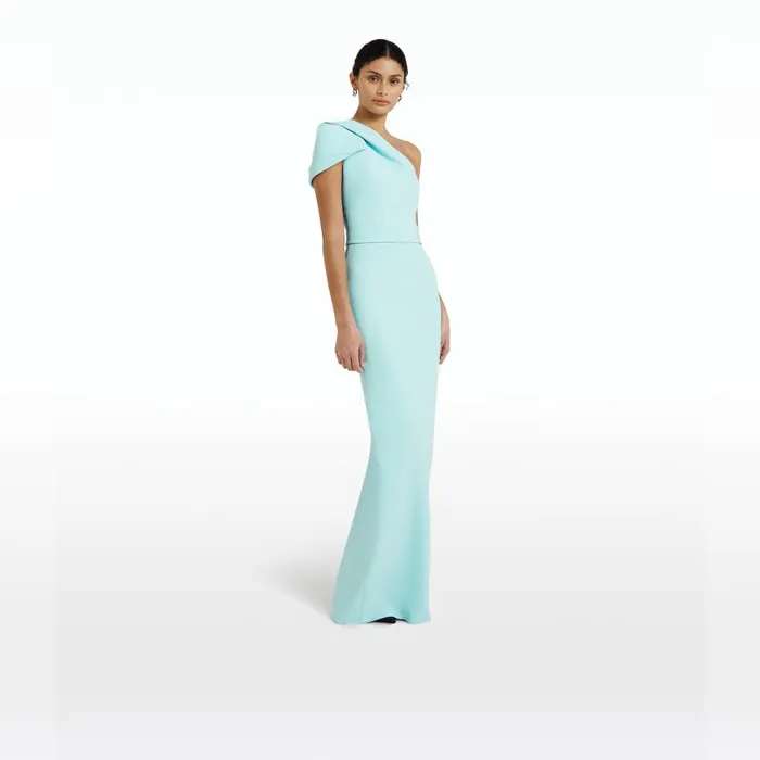 Safiyaa Kora Mint Long Dress Women Dresses