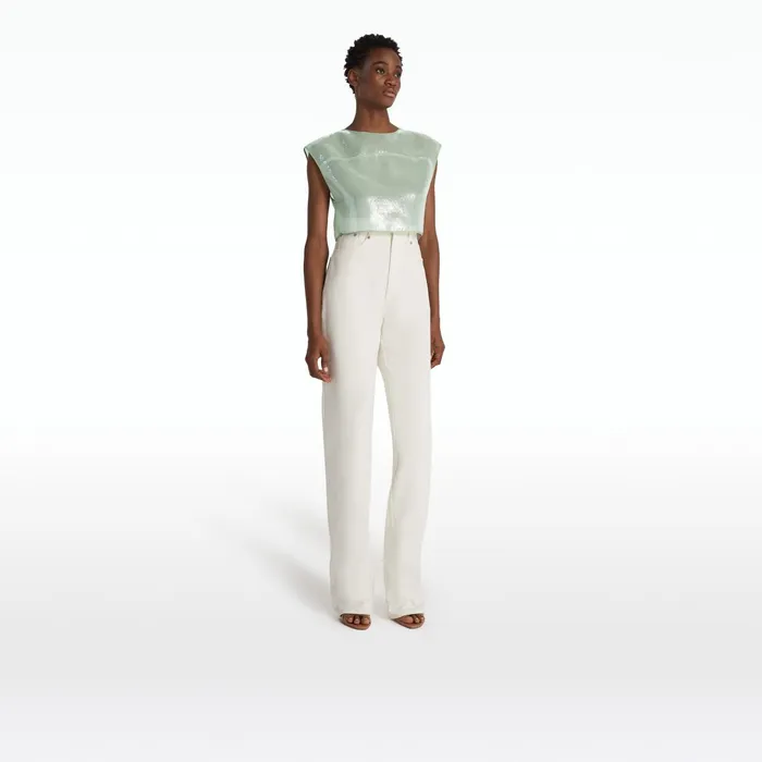 Safiyaa Kylo Sea Glass Top Women Tops