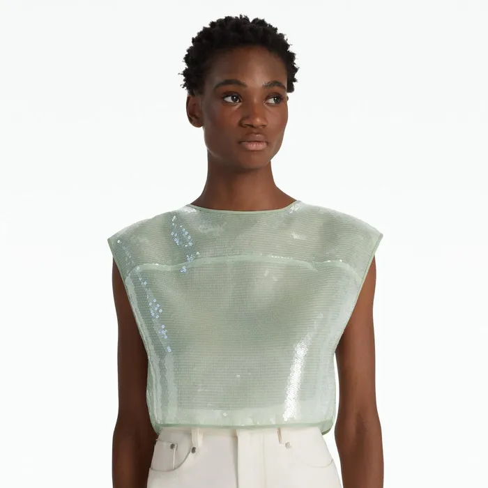 Safiyaa Kylo Sea Glass Top Women Tops