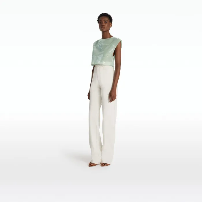 Safiyaa Kylo Sea Glass Top Women Tops