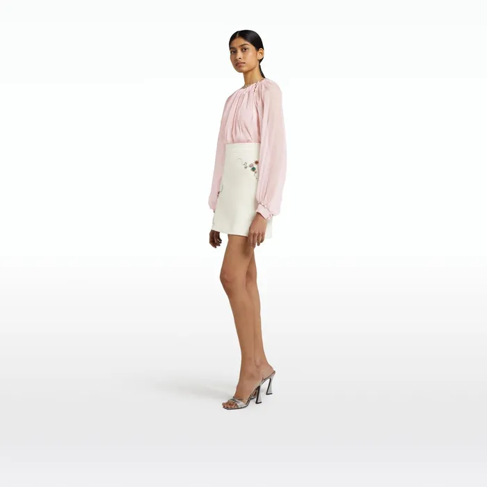 Safiyaa Laoise Barely Pink Top Women Tops