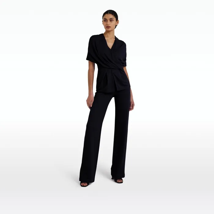 Safiyaa Lea Navy Trousers Women Trousers