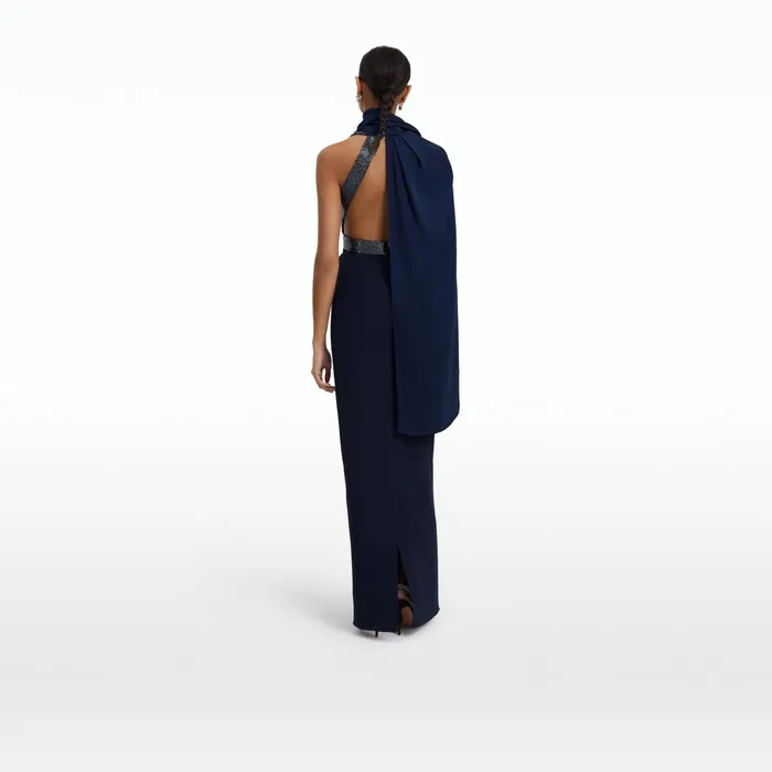 Safiyaa Lexi Maritime Long Dress Women Dresses
