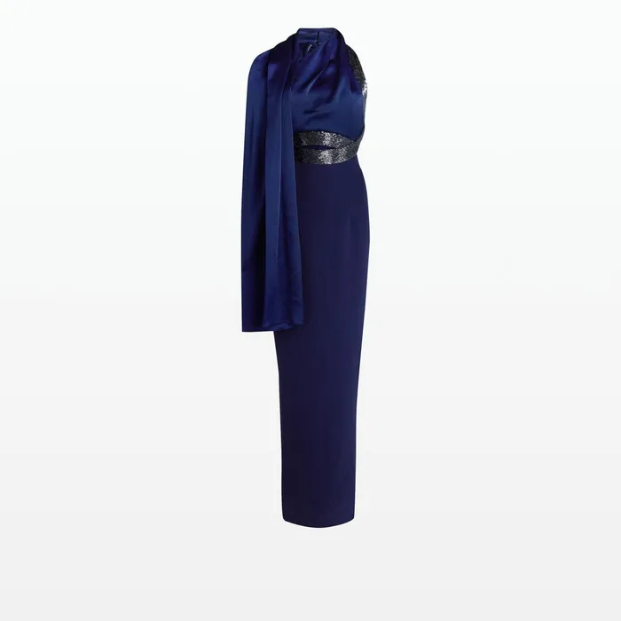 Safiyaa Lexi Maritime Long Dress Women Dresses
