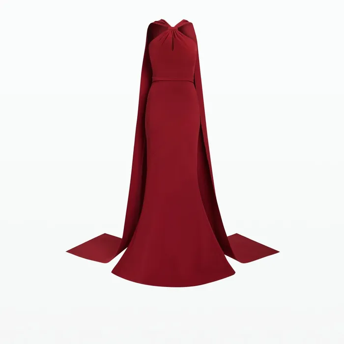 Safiyaa Lilien Rhubarb Long Dress Women Dresses
