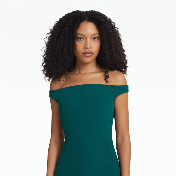 Safiyaa Linalle Alpine Green Short Dress Women Dresses