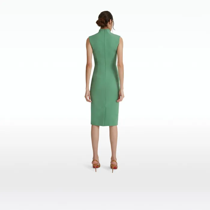 Safiyaa Loide Fern Green Midi Dress Women Dresses