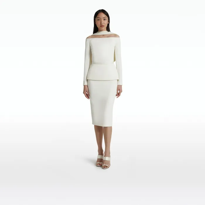 Safiyaa Lucile Tops In Ivory Women Tops