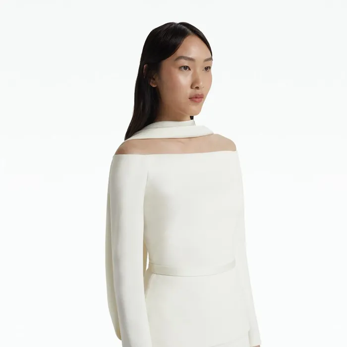 Safiyaa Lucile Tops In Ivory Women Tops