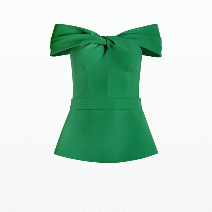 Safiyaa Mabel Emerald Top Women Tops