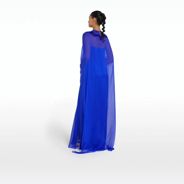 Safiyaa Marengo Azure Blue Long Dress Women Dresses