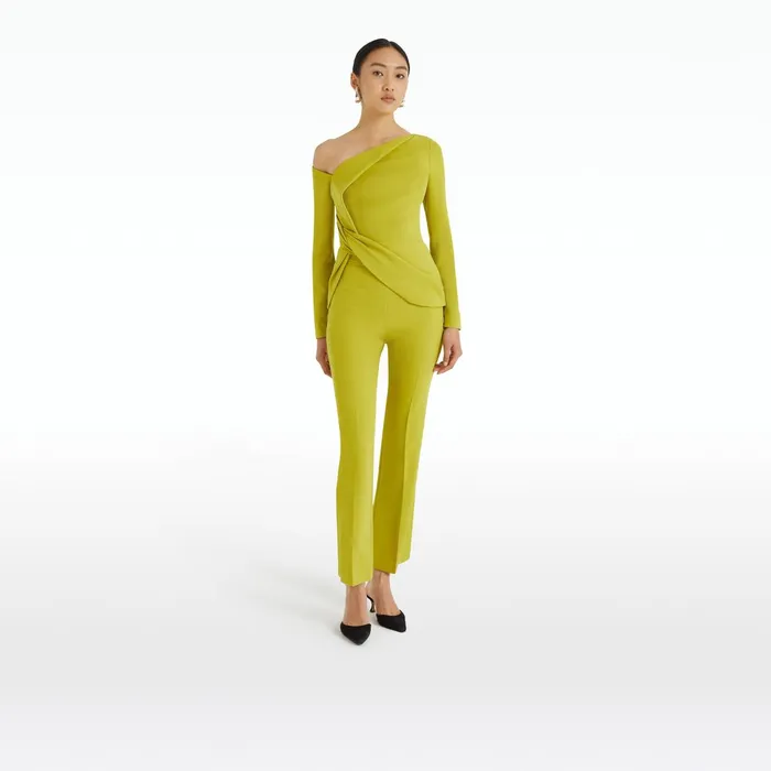 Safiyaa Mari Citrine Trousers Women Trousers