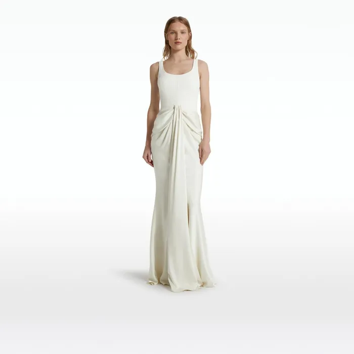 Safiyaa Marlena Long Dresses In Ivory Women Dresses