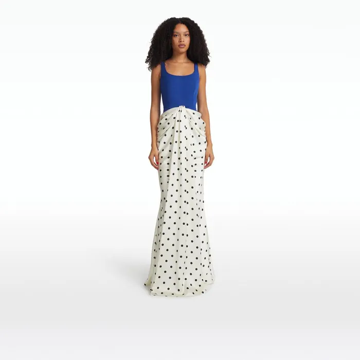 Safiyaa Marlena Marrakech and EgretBlack Long Dress Women Dresses