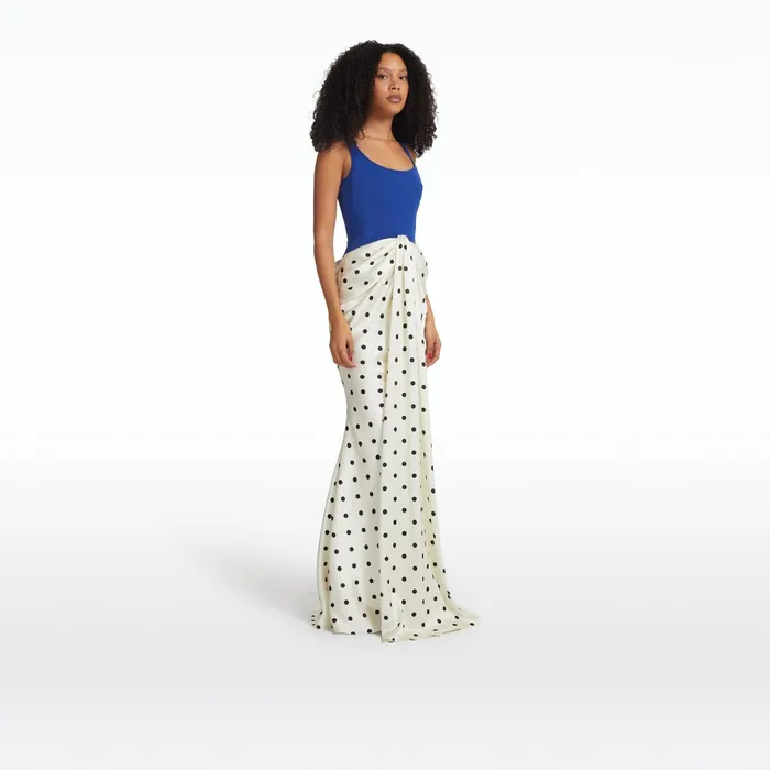 Safiyaa Marlena Marrakech and EgretBlack Long Dress Women Dresses