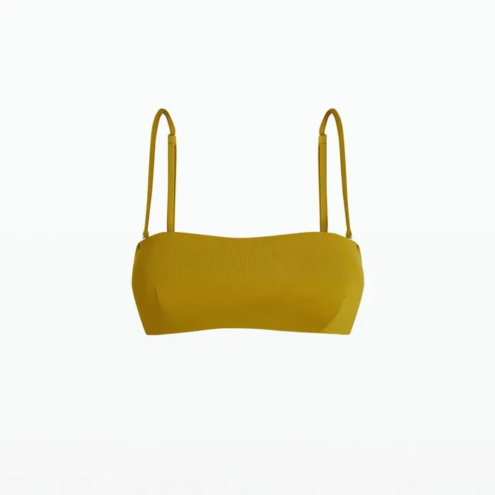Safiyaa Mayrana Chartreuse Bikini Top Women Swimwear