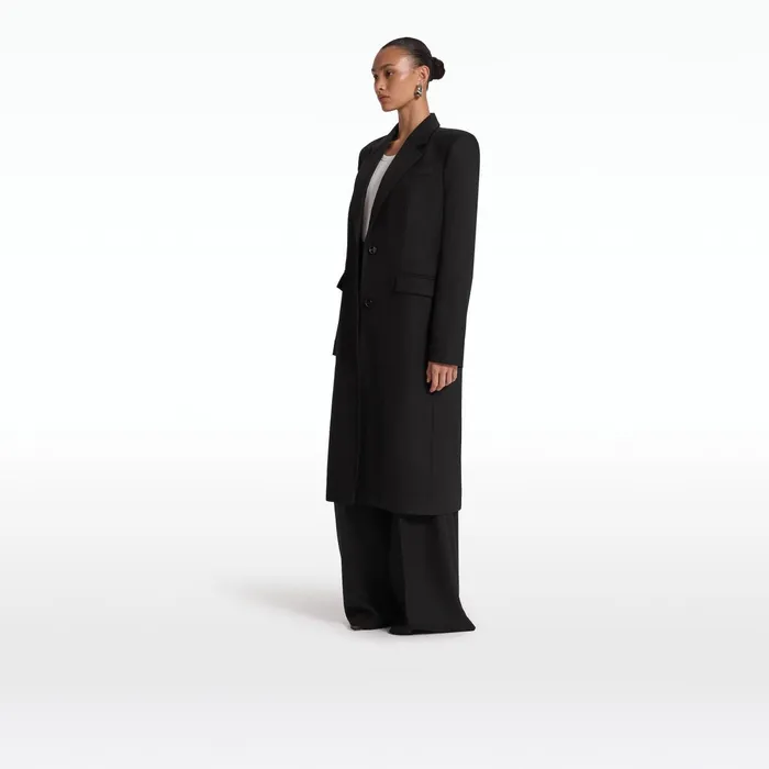Safiyaa Melisso Black Coat Women Jackets Coats