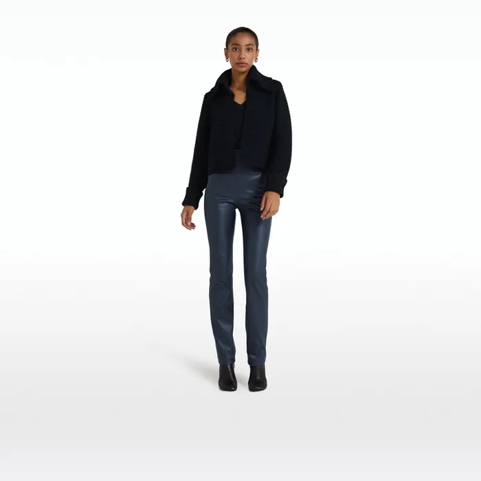 Safiyaa Mirielle Navy Knit Women Knitwear