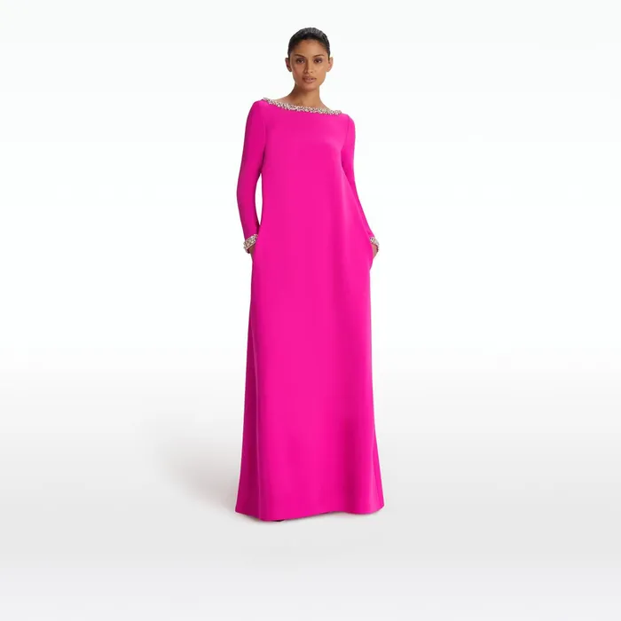 Safiyaa Naimal Wild Strawberry Long Dress Women Dresses