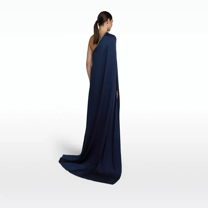 Safiyaa Nouvella Ink Blue Long Dress Women Dresses