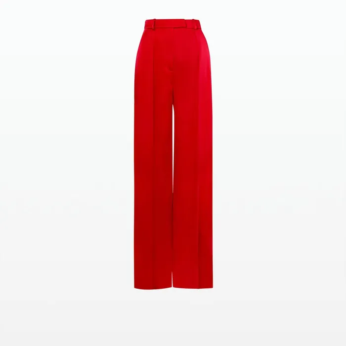 Safiyaa Omarani Cherry Red Trousers Women Trousers