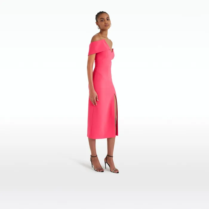 Safiyaa Opal Dahlia Midi Dress Women Dresses