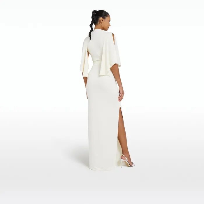 Safiyaa Oro Ivory Long Dress Women Dresses