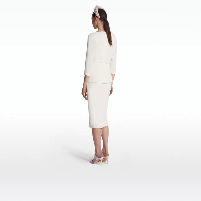 Safiyaa Paisley Ivory Top Women Tops