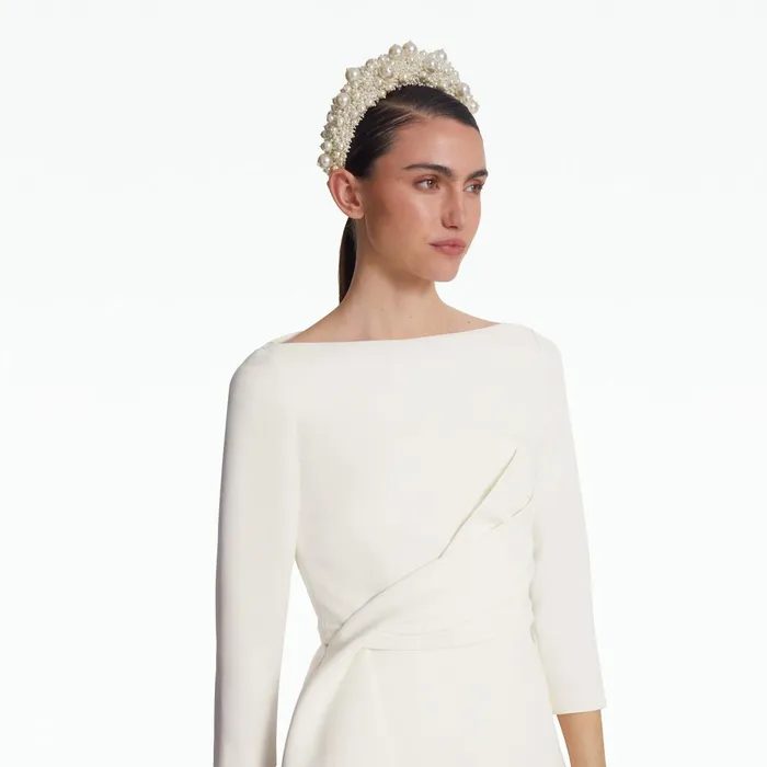Safiyaa Paisley Ivory Top Women Tops