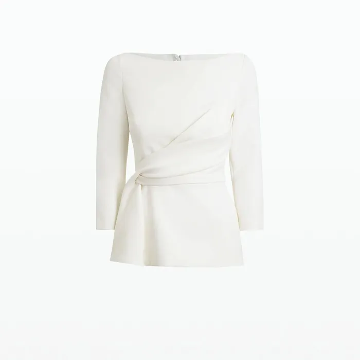 Safiyaa Paisley Ivory Top Women Tops