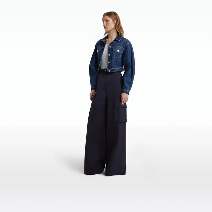 Safiyaa Paola Midnight Navy Trousers Women Trousers