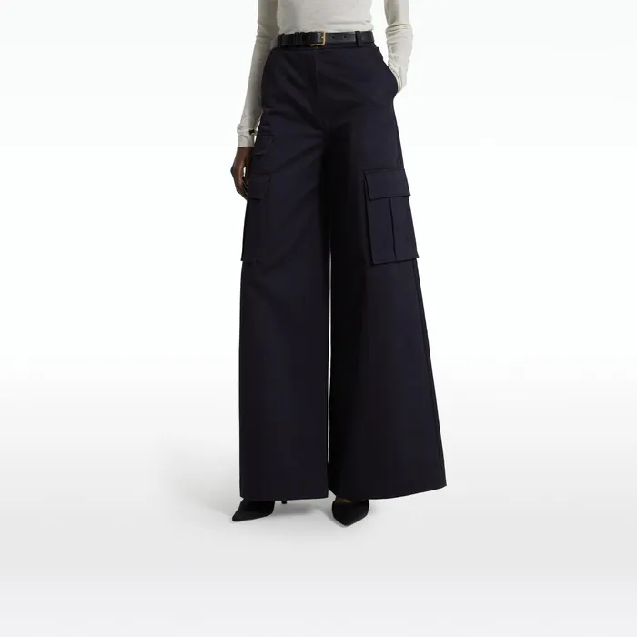Safiyaa Paola Midnight Navy Trousers Women Trousers