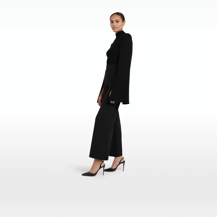 Safiyaa Patti Black Trousers Women Trousers