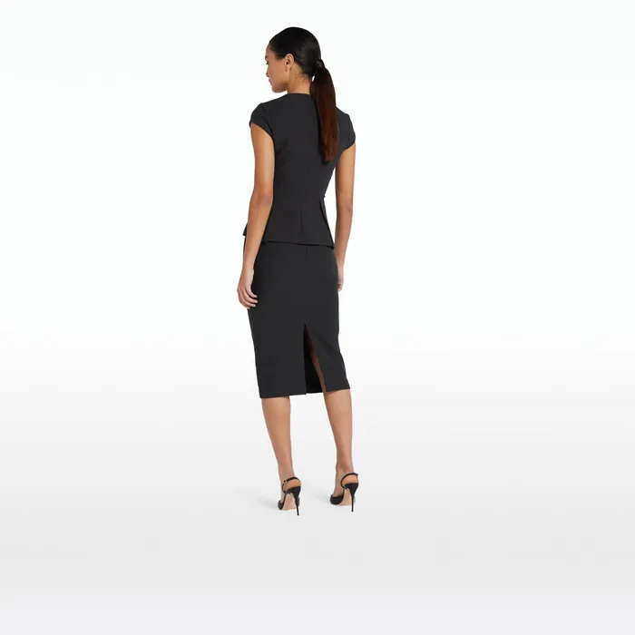 Safiyaa Pilar Black Top Women Tops