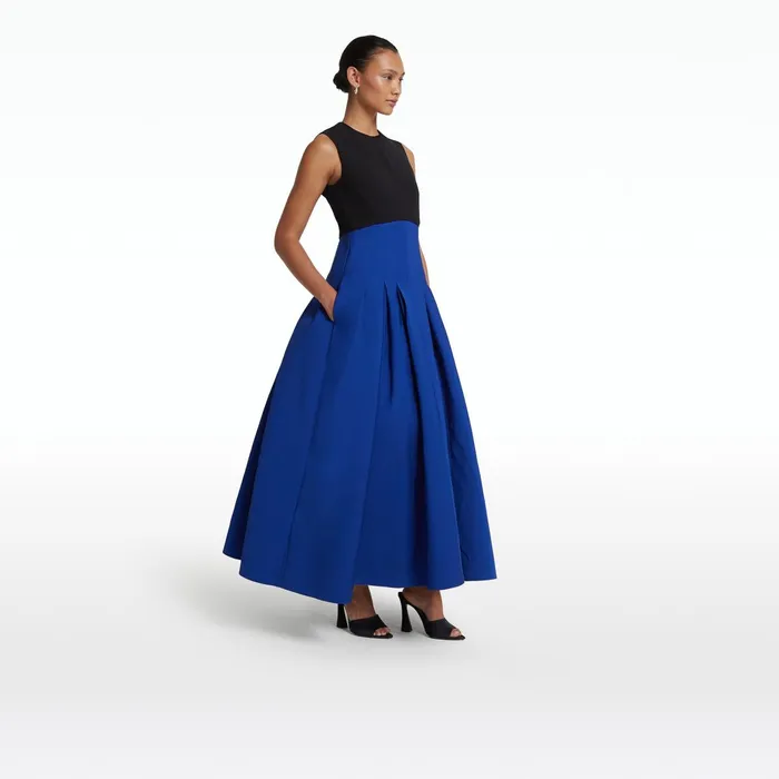 Safiyaa Raffie Marrakech and Black Long Dress Women Dresses