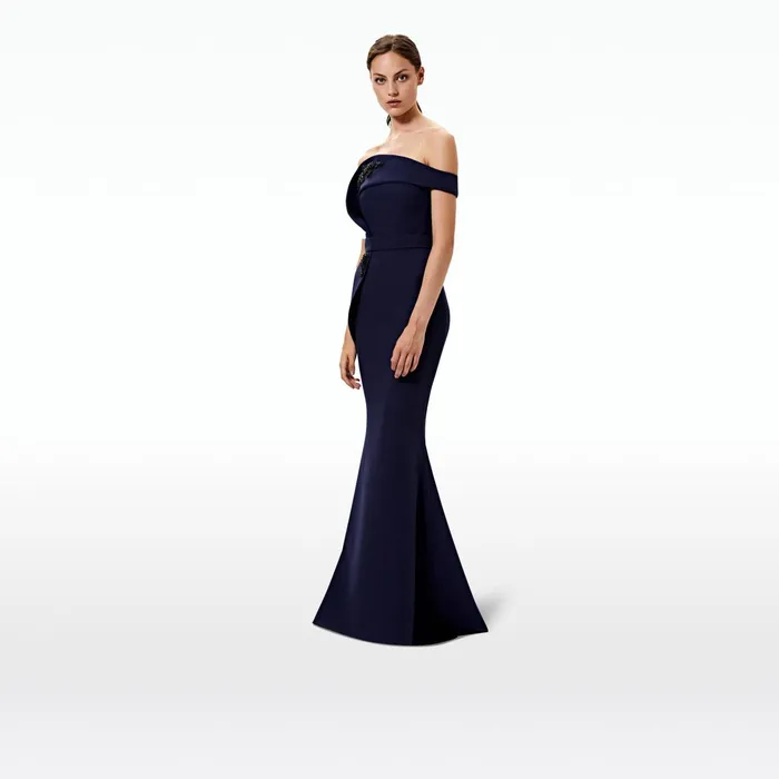 Safiyaa Reverie Embroidered Long Dress Women Dresses