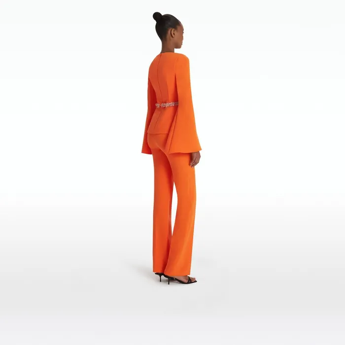 Safiyaa Reya Amber Sun Top With Embroidered Belt Women Tops