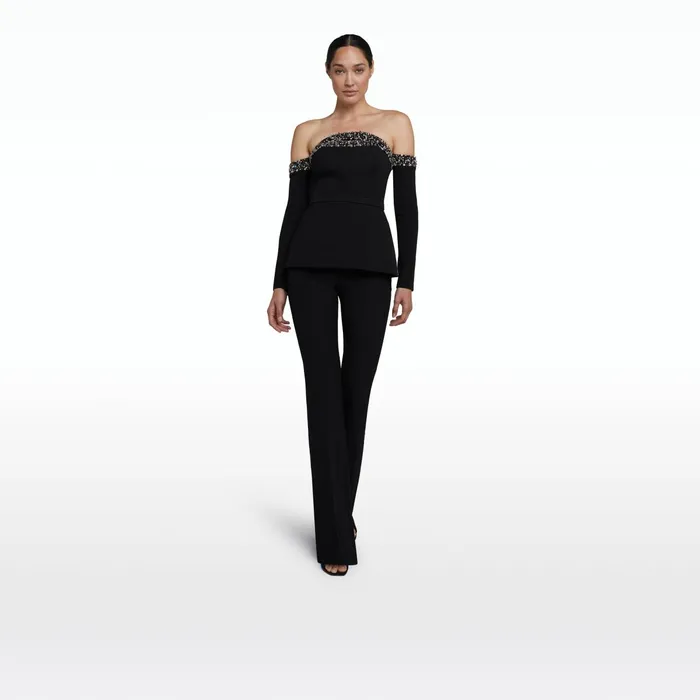 Safiyaa Roisin Black Top Women Tops