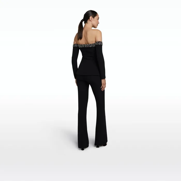 Safiyaa Roisin Black Top Women Tops