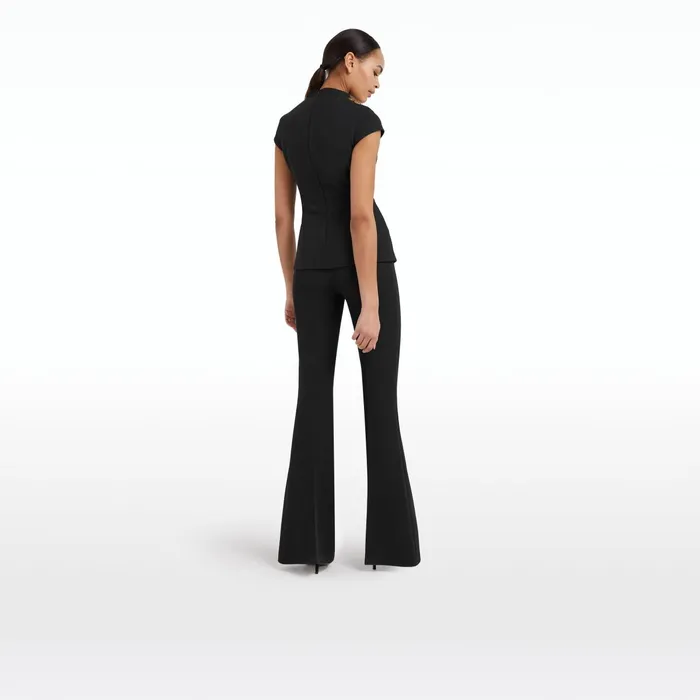 Safiyaa Ruba Black Embroidered Top Women Tops