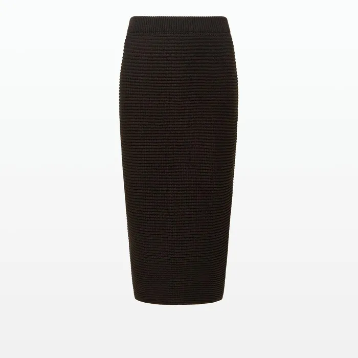 Safiyaa Sabah Dark Mocha Crochet Skirt Women Skirts