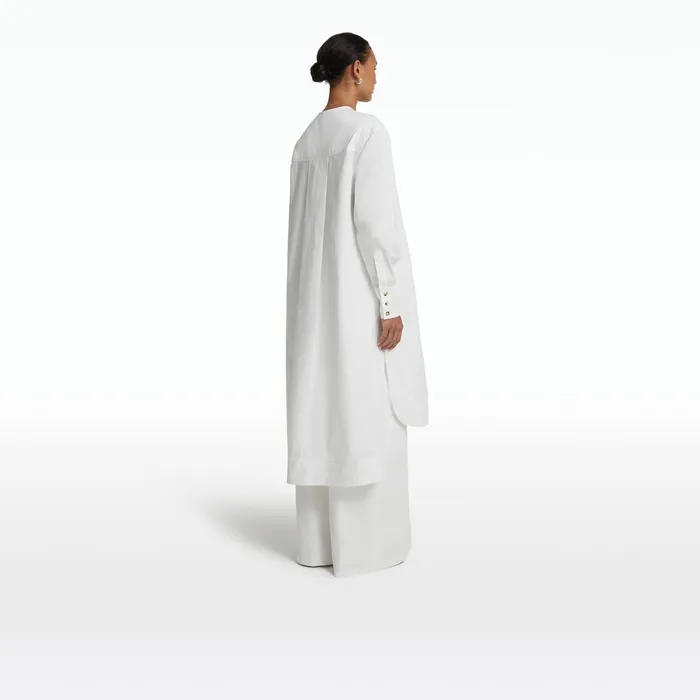 Safiyaa Sebiha Ivory Midi Dress Women Dresses