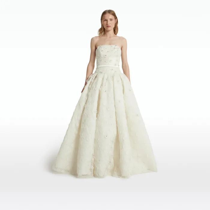Safiyaa Seda Ivory Long Dresse Women Dresses