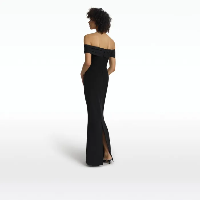 Safiyaa Serilda Black Long Dress Women Dresses
