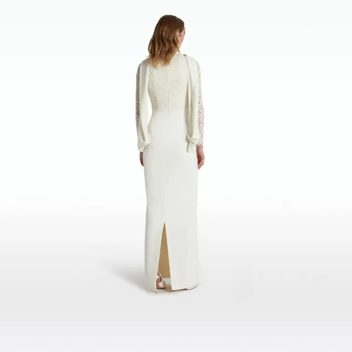 Safiyaa Serryna Long Dresses In Ivory Women Dresses