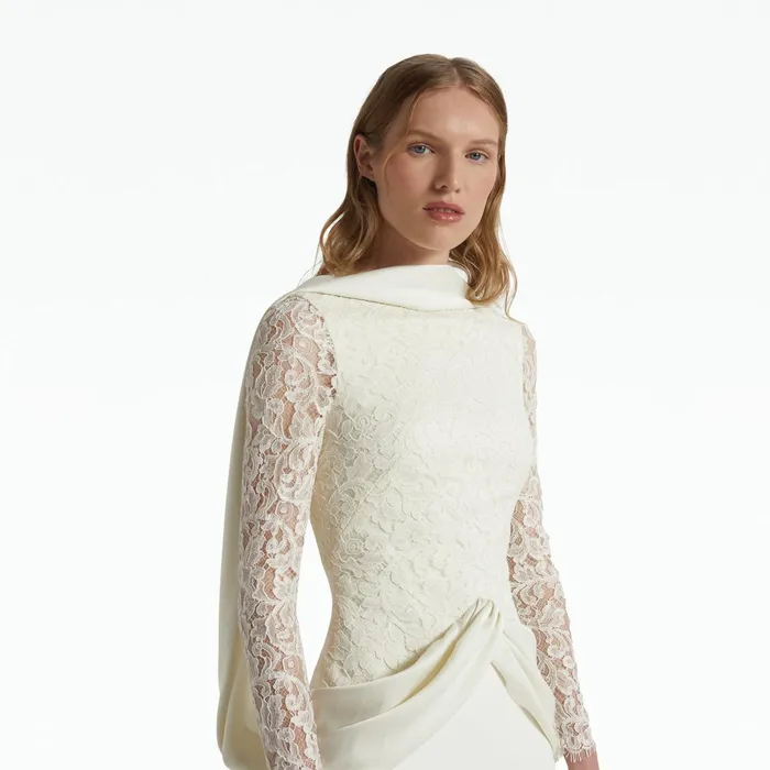 Safiyaa Serryna Long Dresses In Ivory Women Dresses